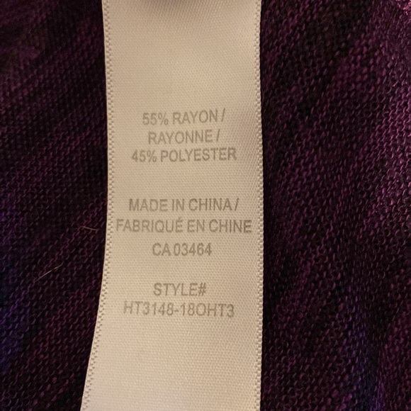 Rickis purple tunic with right side long - Picture 4 of 4